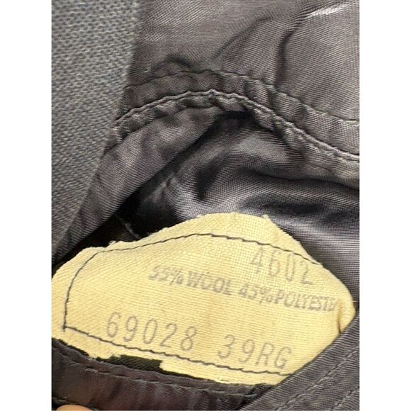 Brooks Brothers Sport Coat Blazer Men Size 39R Navy Blue Pinstriped - Picture 9 of 10